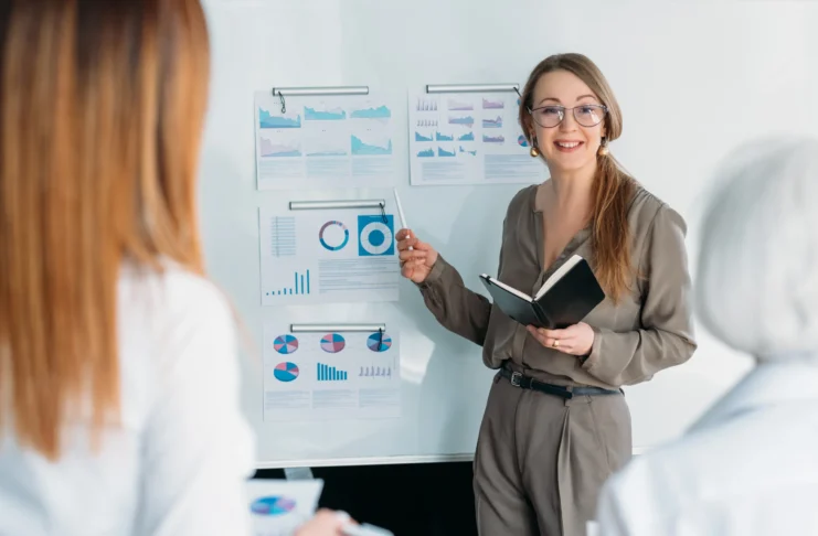 women entrepreneur and presentation skills